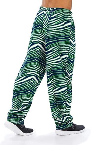 Zubaz NFL Men's Classic Zebra Print Logo Pants ، تباين الفريق in Kuwait