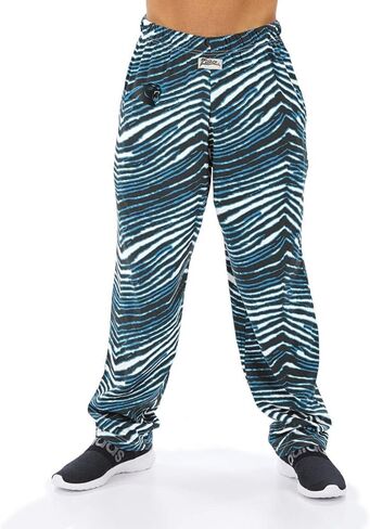 Zubaz NFL Men's Classic Zebra Print Logo Pants ، تباين الفريق in Kuwait