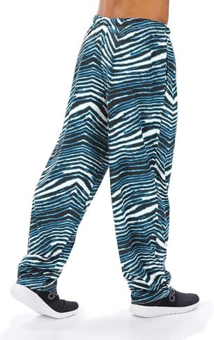 Zubaz NFL Men's Classic Zebra Print Logo Pants ، تباين الفريق in Kuwait