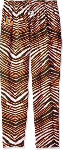 Zubaz NFL Men's Classic Zebra Print Logo Pants ، تباين الفريق in Kuwait