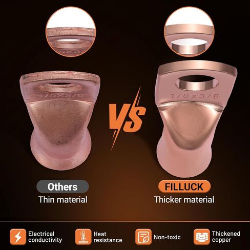 40pcs بطارية كبل الكابل أدوات ، 1/0 AWG 2 AWG 4 AWG COPPER LUGS ، 0 GAUGE 00 GAUGE HUSTERICH DUST in Kuwait