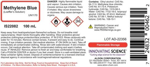 ALDON Innovating Science Methylene Blue (Loeffler's) Solution, 100mL - The Curated Chemical Collection in Saudi Arabia