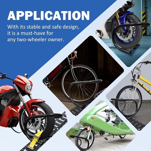 2 Pack E-Track Motorcycle Wheel Chock, 7" Removable Black Wheel Chock with E-Track Connector for E-Track System, Fits Trailer Floor - Motorcycle, Scooters, Dirt Bike in Saudi Arabia