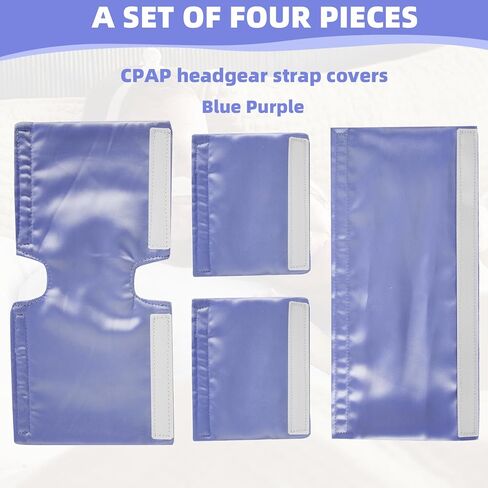 4 PCS Satin CPAP Strap Covers, Comfort CPAP Mask Cushions to Fit Dreamwear Headgear or AirFit, Silky CPAP Mask Strap Covers, Anti Wrinkle CPAP Hair Protector for Reducing Red Marks (Earthy Brown) in Kuwait