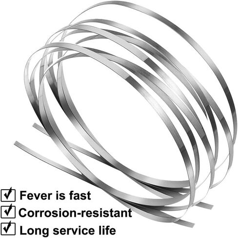 شرائح النيكل النقية الممتازة 5M (12 × 0.2 مم) لحزم بطارية الليثيوم - 1pc ، مثالية للبطاريات والأجهزة الكهربائية ، الموصلية العالية والمتانة in Kuwait