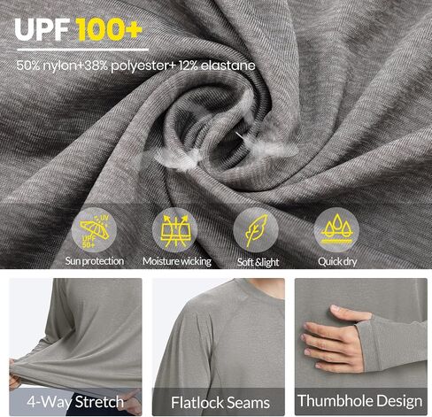 قمصان الصيد للرجال الأكمام الطويلة: UPF 100+ UV Sun Protect in Saudi Arabia