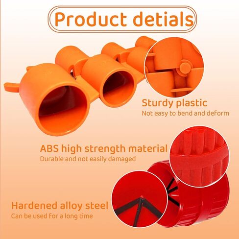 1/4'' - 1'' Depth Gauge and Pipe Deburring Tool Kit, 1/8'' to 1-5/8'' Inner Outer Reamer Pipe Tubing Chamfer Tool for PVC, PPR, CPVC, Brass, Aluminum Pipe in Saudi Arabia