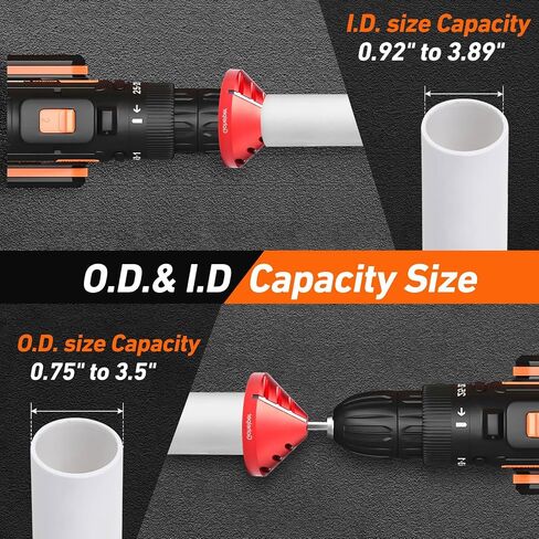 2 في 1 أداة Deburring INNER-OUTER INNER ، أداة شطب PVC ، أداة Deburring Reamer Reamer Tool لـ OD 0.92 "إلى 3.89" ، معرف 0.75 "إلى 3.5" PVC ، CPVC ، ABS ، PP ، PE PIPE in Kuwait