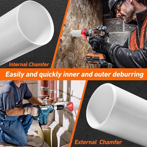 2 في 1 أداة Deburring INNER-OUTER INNER ، أداة شطب PVC ، أداة Deburring Reamer Reamer Tool لـ OD 0.92 "إلى 3.89" ، معرف 0.75 "إلى 3.5" PVC ، CPVC ، ABS ، PP ، PE PIPE in Kuwait