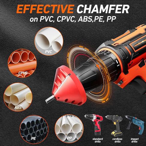 2 في 1 أداة Deburring INNER-OUTER INNER ، أداة شطب PVC ، أداة Deburring Reamer Reamer Tool لـ OD 0.92 "إلى 3.89" ، معرف 0.75 "إلى 3.5" PVC ، CPVC ، ABS ، PP ، PE PIPE in Kuwait