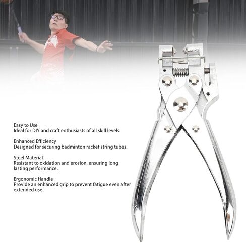 Badminton Racket String Pliers, Steel Enhanced Efficiency Ergonomic Handle Eyelet Pliers Grommet Tool Tennis Stringing Machines and Tools for Racket Professional Use in Saudi Arabia