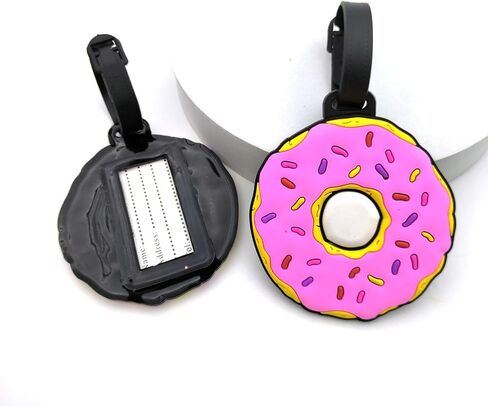Silicone Luggage Tag Cute Ice Cream Cake Travel Suitcase Bag Identifiers Baggage Tag Personalized Labels for Cruise Airport in Saudi Arabia