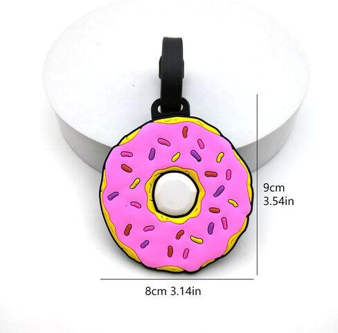 Silicone Luggage Tag Cute Ice Cream Cake Travel Suitcase Bag Identifiers Baggage Tag Personalized Labels for Cruise Airport in Saudi Arabia
