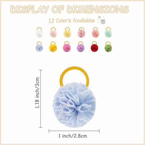 yxiang 100pcs إكسسوارات Pet Pet Pet - أقواس الشعر البولكا الأصلية مع أشرطة مطاطية للكلاب الصغيرة والجرو مثل يوركيس - 50 زوجًا in Kuwait