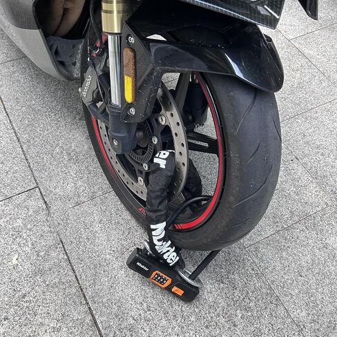 Ndakter Bike Locks Highted Duty Anti-Anti ، قفل U-Beyless دراجة نارية لـ Ebike مع سلسلة 4ft × 6 مم ، قفل عجلة الدراجات الكهربائية المكونة من 4 أرقام للدراجة ، الدراجة الأوساخ الدهنية ، دراجة ترابية in Kuwait