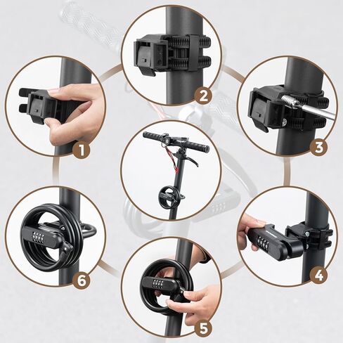 Rockbros Scooter Lock Bike U قفل مع كابل 4 أرقام قفل قفل محمول مضاد للسرقة قفل دراجة للدراجة الثقيلة للدراجة الدراجة الدراجة الدراجة الدراجة الدراجة نهر الدراجات الدراجات الدراجة البخارية in Saudi Arabia