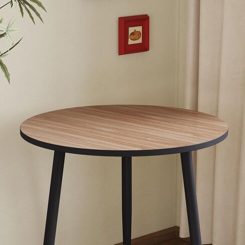30" Round Table Top,Wood Table Top,Round Wood Tabletop with Walnut & Black,Round Replacement Table Tops,Dining Table Tops for Kitchens, Dining, Coffee and Bar Table, Table Tops Only in Kuwait
