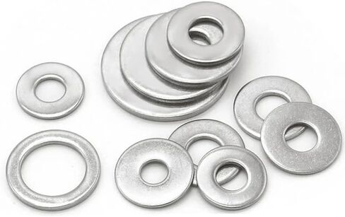 580pc/box refliztment 304 غسالات الفولاذ المقاوم للصدأ غسالات عادية غسالات غسالة معدنية مجموعة M2 M2.5 M3 M4 M5 M6 M8 M10 M12 in Saudi Arabia