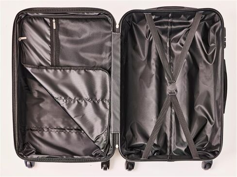 ABS Luggage Suitcase, Spinner Hardshell Lightweight, Stylish & Durable Suitcase with 360° Wheels for Smooth Travel, Perfect for Carry-On, Ideal for Business, Vacations & Weekend Getaways Red (28inch) in Saudi Arabia
