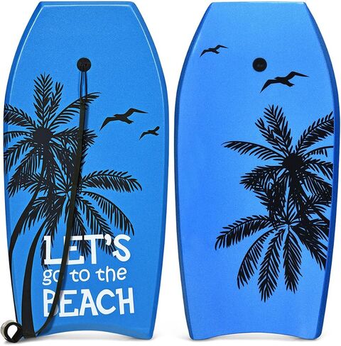 ألواح جسم جيماكس للشاطئ ، 33 "/37"/41 "لوحة الجسم مع EPS Foam Core و Crescent Tail و Dual Channel and Wrist Leash ، Bodyboard Lightweight For Kids ، Youth ، Oners in Kuwait