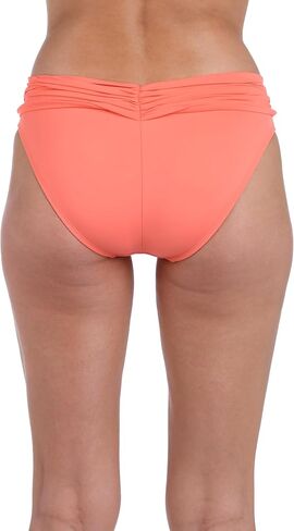 La Blanca Women's Island Goddess Banded Hipster Swimsuit Bottom, Guava, 12 in Saudi Arabia