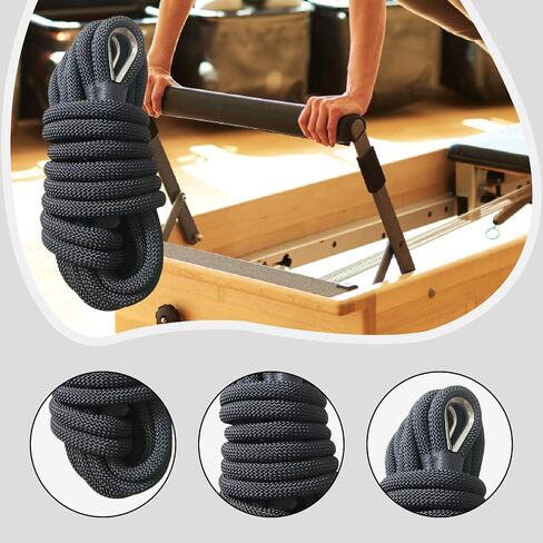 Pilates Reformer Pull Rope Part Band Fitting 102.36inch Length Hardware for Pilates Core Bed Yoga Fitness Exercise Equipment in Kuwait