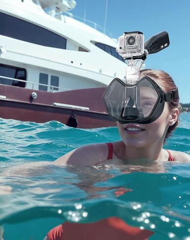 Greatever Half Face Diving Mask, Innovative with Nose Breathing, Comfortable & Breathable Fit,Detachable Breathing Tube,and Home Water Sports in Saudi Arabia
