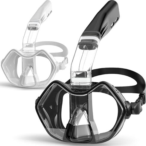 Greatever Half Face Diving Mask, Innovative with Nose Breathing, Comfortable & Breathable Fit,Detachable Breathing Tube,and Home Water Sports in Saudi Arabia
