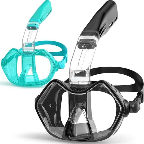 Greatever Half Face Diving Mask, Innovative with Nose Breathing, Comfortable & Breathable Fit,Detachable Breathing Tube,and Home Water Sports in Saudi Arabia