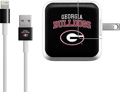 Skinit Decal Other Skin Compatible with iPad Charger (10W USB) - Officially Licensed University of Georgia Bulldogs Logo Design in Saudi Arabia