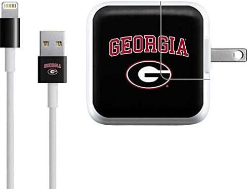 Skinit Decal Other Skin Compatible with iPad Charger (10W USB) - Officially Licensed University of Georgia Bulldogs Logo Design in Saudi Arabia