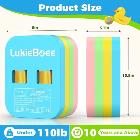 Back Float Kids Swim Belt, Swim Bubble for Kids Toddlers Swimming Beginners Pool Lesson Swim Trainer - Soft & Safe 38 Shore A EVA Material in Saudi Arabia