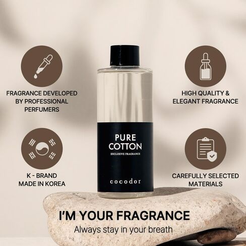 Cocod'or COCODOR Reed Diffuser Oil Refill/Cashmere Vanilla /200ml / 3 Pack/Aromatherapy, Home Fragrance, Scented Oils, Oils for Reed Diffuser, Bathroom Home Decor in Saudi Arabia