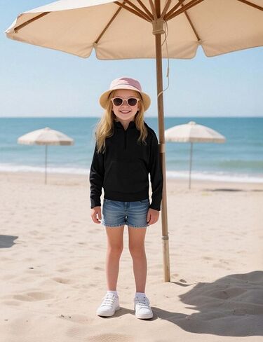 YesFashion Kids Boys Girls Active Sun Protection Slexts خفيفة الوزن قميص تبريد تنس يركض في الهواء الطلق in Kuwait
