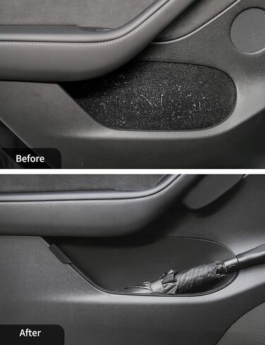 TPARTS Door Side Storage Box for Tesla Model 3 Highland 2024 2025+, Silicone Waterproof Tray Organizer Compartment, Tesla Interior Accessories Front Rear Door Handle Pocket Protectors Cover (Set of 4) in Saudi Arabia
