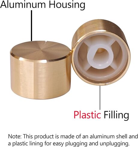 مناسبة لحزمة TM680/KT68/GK68 Upgrade Knob 2 PCS ، وسبائك الألومنيوم ، وملحقات ترقية لوحة المفاتيح الميكانيكية الراقية ، وترقية لوحة المفاتيح (Gold Champagne) in Kuwait