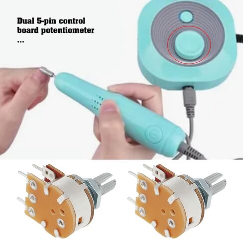 2pcs B20K OHM لوحة التحكم سرعة الاستبدال الجزء 5 المحطات الجهد متوافقة مع Medicool Pro Power 20k in Saudi Arabia