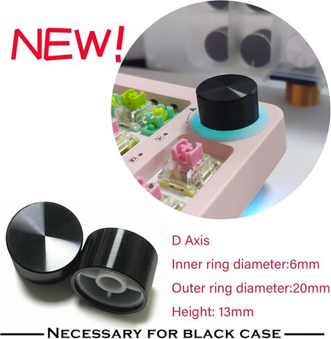 مناسبة لحزمة TM680/KT68/GK68 Upgrade Knob 2 PCS ، وسبائك الألومنيوم ، وملحقات ترقية لوحة المفاتيح الميكانيكية الراقية ، وترقية لوحة المفاتيح (Gold Champagne) in Kuwait