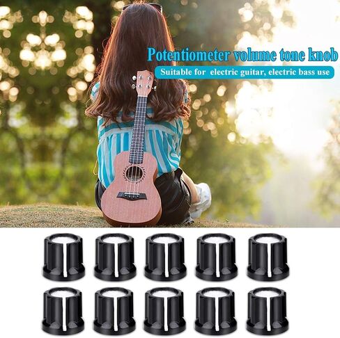 Potentiometer Knob, Bass Knob, Guitar Volume Knobs for D Shaped Shaft Electric Guitar Bass in Saudi Arabia