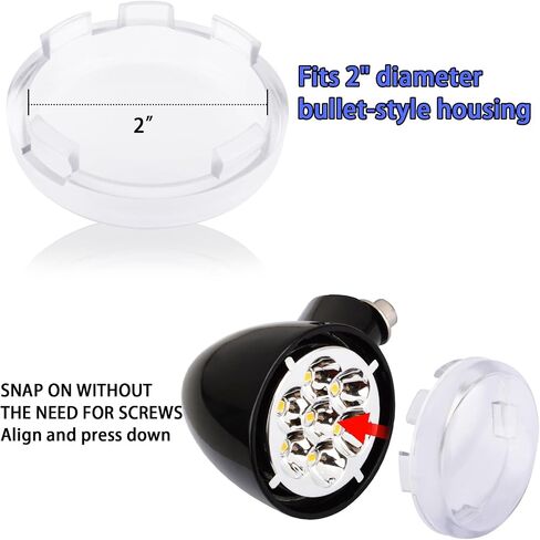 Turn Signal Lens Kit,Front/Rear Bullet Turn Signal Light Replacement Lenses Covers for Harley Sportster 883 1200/Touring Road King Electra Glide Street Glide/Softail/Dyna/V-Rod,Smoke,2 PCS in Saudi Arabia