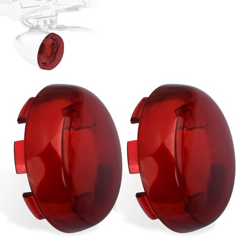 Turn Signal Lens Kit,Front/Rear Bullet Turn Signal Light Replacement Lenses Covers for Harley Sportster 883 1200/Touring Road King Electra Glide Street Glide/Softail/Dyna/V-Rod,Smoke,2 PCS in Saudi Arabia