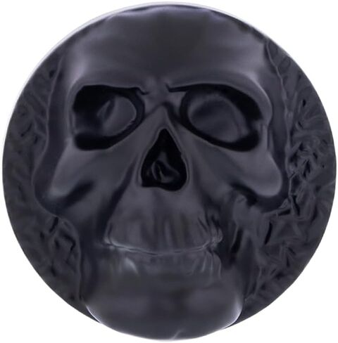 United Pacific 23054 Black Metal Alloy Skull Air Valve Knob, Strong & Durable, 3D Skull Design, Easy Screw-On Installation - One Skull Air Valve Knob in Kuwait