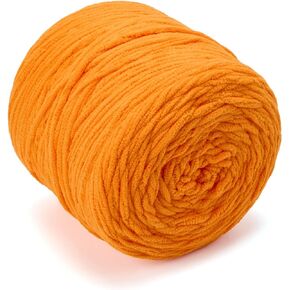 Chunky Chenille Yarn for Knitting/Crochet Baby Blanket Fancy Yarn for Amigurumi #6 Super Bulky Extra Thick Soft Fluffy Big Yarn Hat Scarf Christmas Decor Beginner Friendly,Green,0.66LB