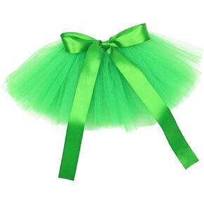 1pc Pet Mesh Dress St. Patricks Day Party Dress Dog Mesh Skirt Pet Supplies Pet Ornament Dog Gauze Skirt Dog Party Skirt Formal Dress Green Skirt Dog Party Garment Chicken Make up