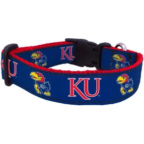 NCAA Kansas Jayhawks Dog Collar, Team Color, Medium