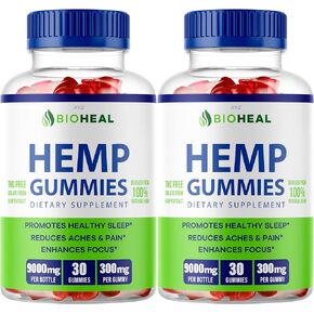 (2 Pack) Bio Heal Hemp Gummies - BioHeal Gummies, Bio Heal Hemp, Bio Heal Gummies, Biohealgummies, 60 Gummies for 2 Months in Saudi Arabia