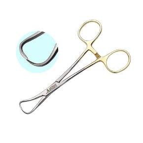 Towel Clamp Backhaus Forceps Gold Plated 5" with Locking Mechanism by Artman Instruments