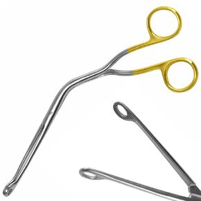 Gold Handle Magill Forceps 8" Child ENT Anesthesia Instruments EMT EMS Supplies, Medical Tool and Surgical Instrument