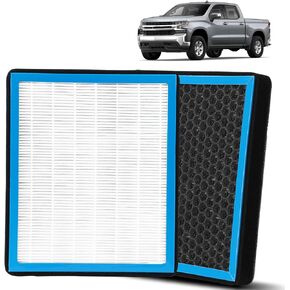 CF11966 Cabin Air Filter Compatible with Chevy Silverado 1500 2500 3500 Tahoe Malibu GMC Sierra Buick Regal Cadillac ATS CTS Replaces #13356914/13356916 Car AC Cabon Filter