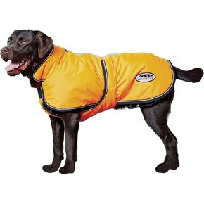 WeatherBeeta ComFiTec Reflective Parka 300D Deluxe Dog Coat, Yellow, 20"